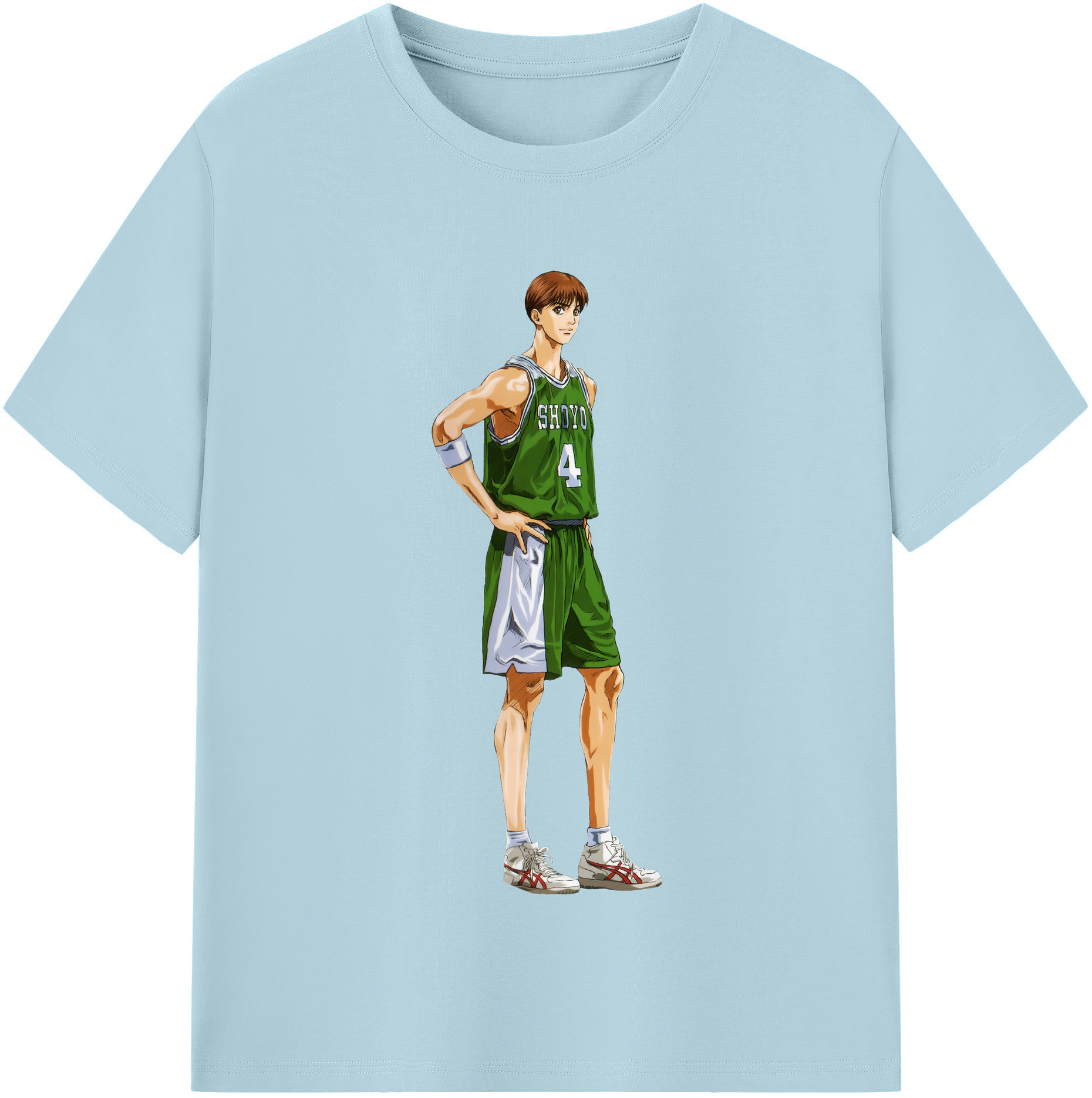 SLAM DUNK／スラムダンク 綿100％半袖Tシャツ（フロントプリント）